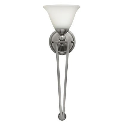 Bolla Light Wall Torchiere in Brushed Nickel