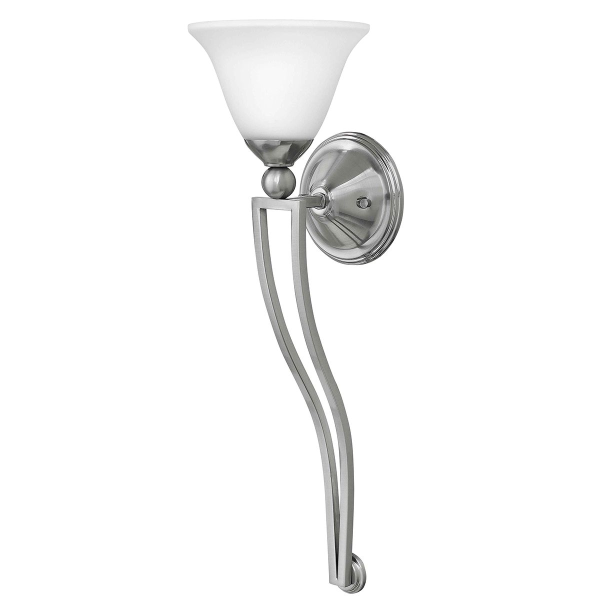 Bolla Light Wall Torchiere in Brushed Nickel