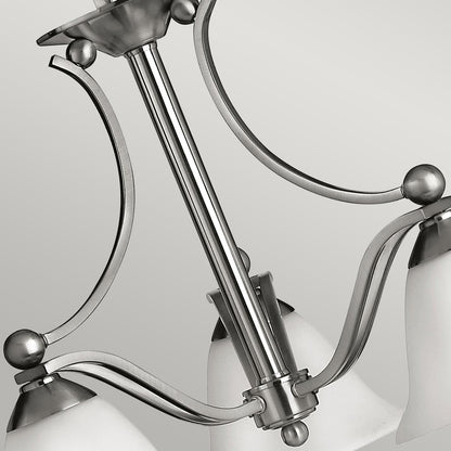 Bolla Light Chandelier in Brushed Nickel