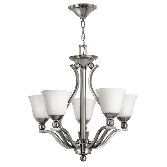 Bolla Light Chandelier in Brushed Nickel
