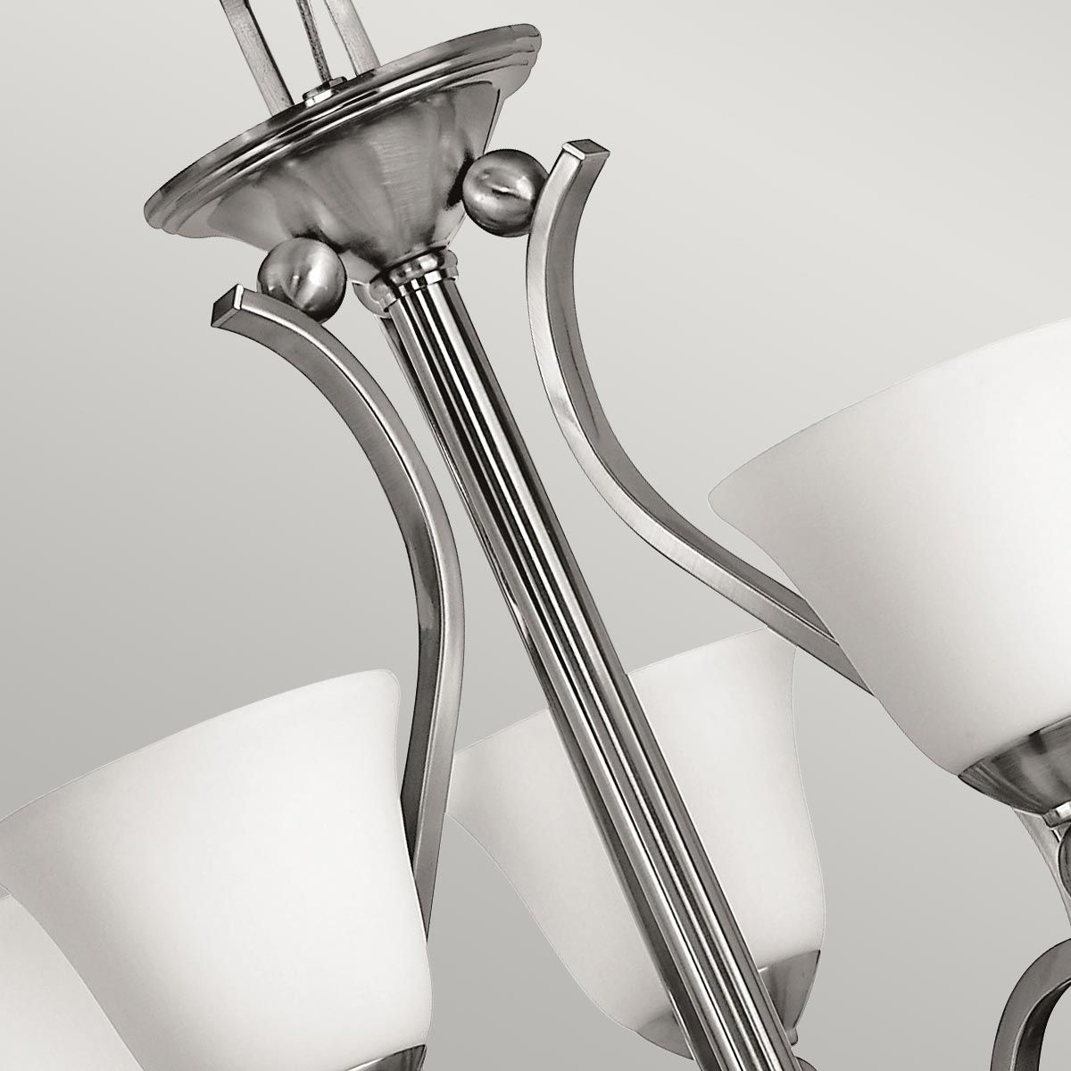 Bolla Light Chandelier in Brushed Nickel