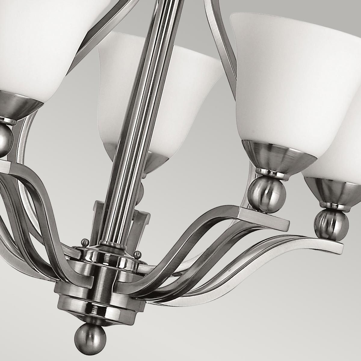 Bolla Light Chandelier in Brushed Nickel
