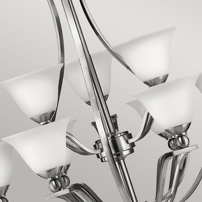 Bolla Light Chandelier in Brushed Nickel