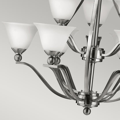 Bolla Light Chandelier in Brushed Nickel