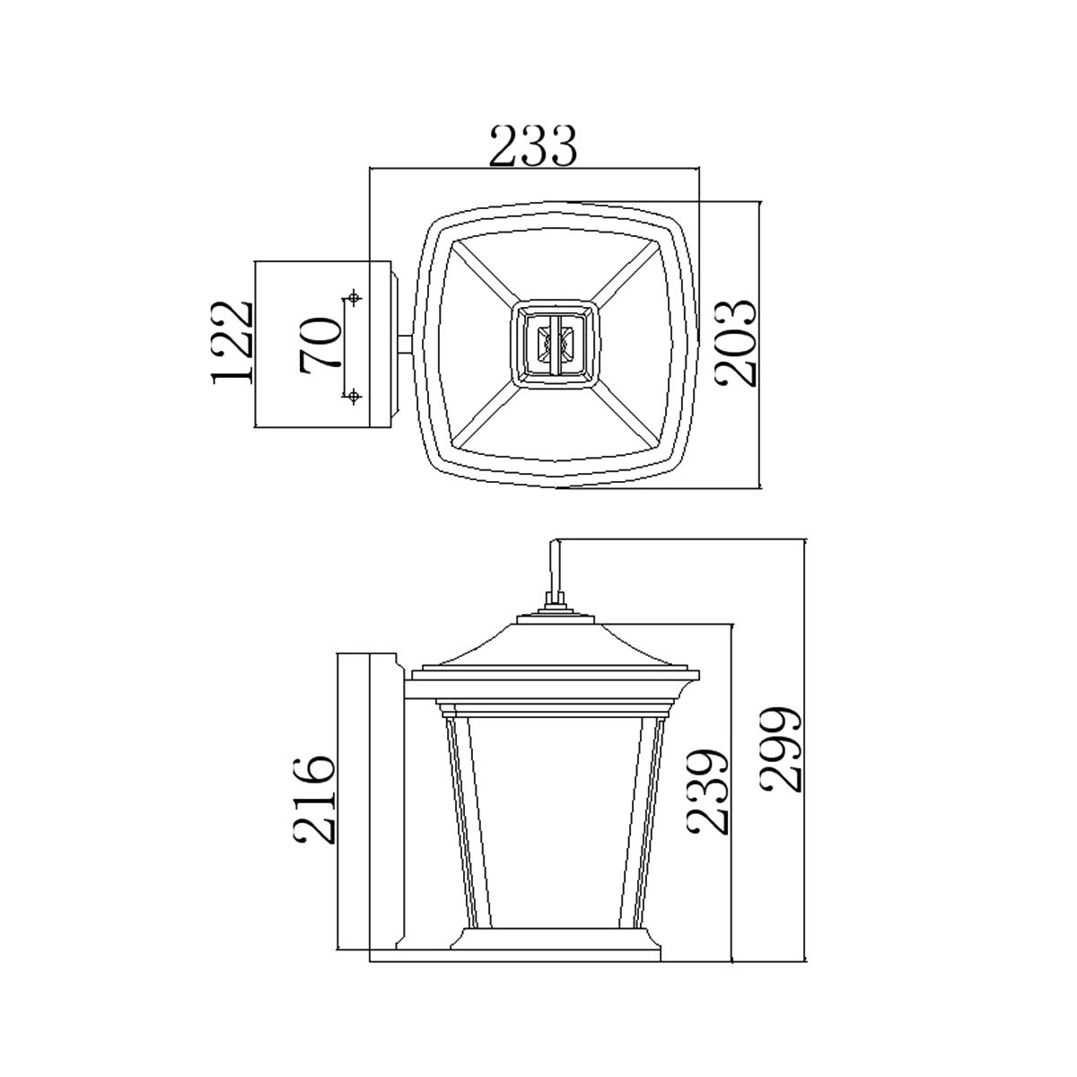 Bromley Light Small Wall Lantern in Oil Rubbed Bronze