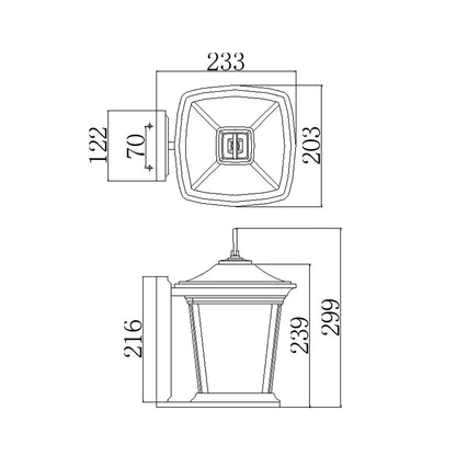 Bromley Light Small Wall Lantern in Oil Rubbed Bronze