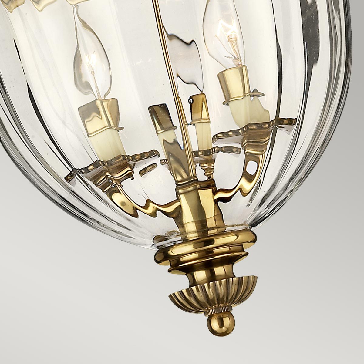 Cambridge Light Flush in Burnished Brass