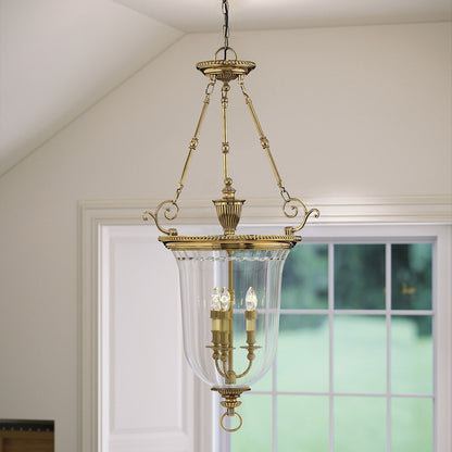 Cambridge Light Large Pendant in Burnished Brass