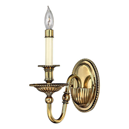Cambridge Light Wall Light in Burnished Brass