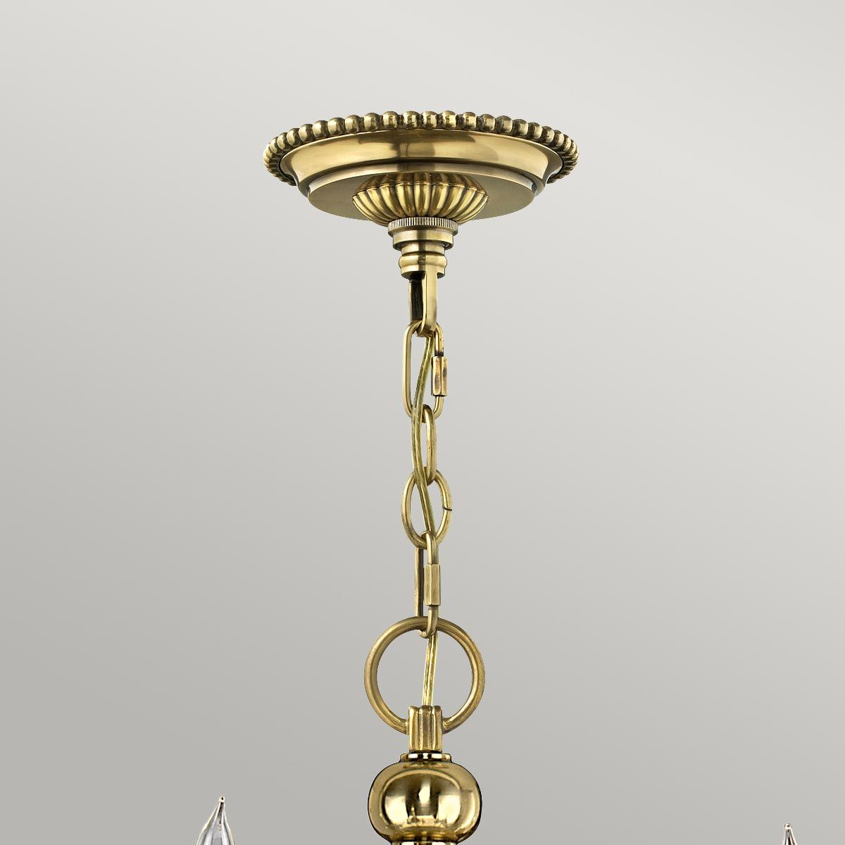 Cambridge Light Chandelier in Burnished Brass