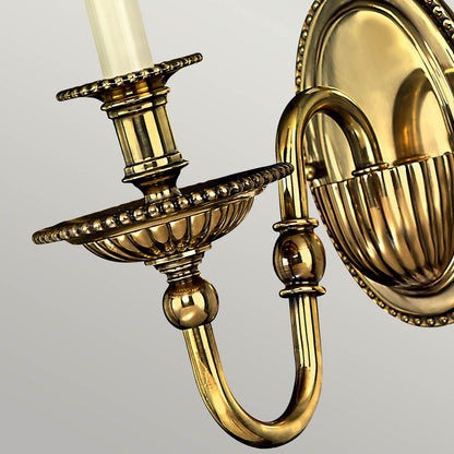 Cambridge Light Wall Light in Burnished Brass