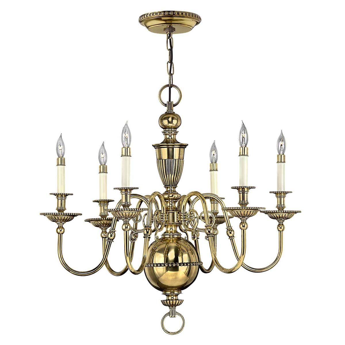 Cambridge In Light Chandelier In Burnished Brass