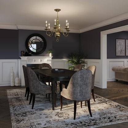 Cambridge In Light Chandelier In Burnished Brass