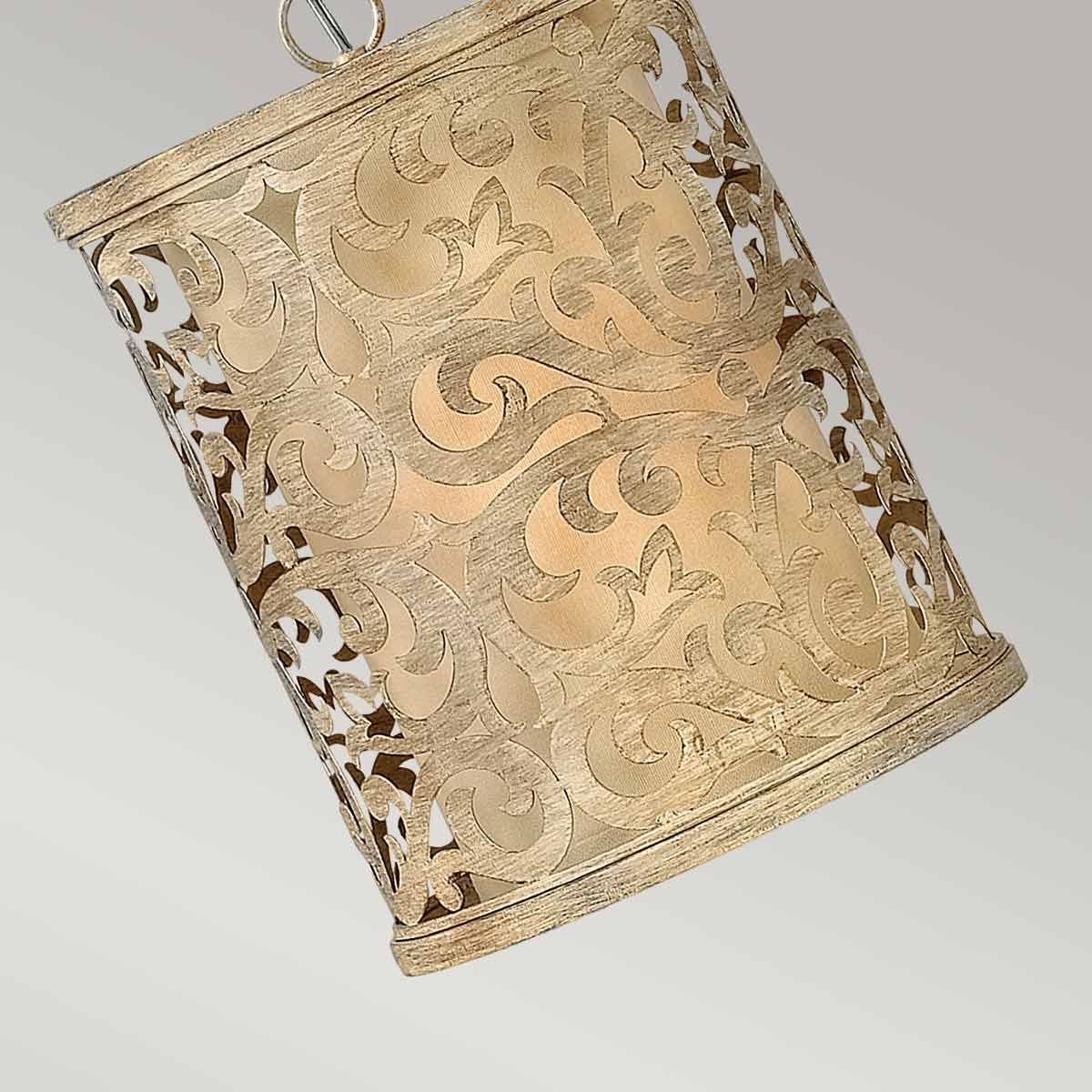 Carabel In Light Mini Pendant In Brushed Champagne