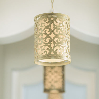 Carabel In Light Mini Pendant In Brushed Champagne