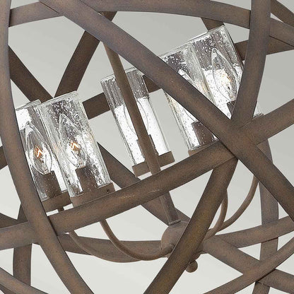 Carson In Vintage Iron Outdoor Chandelier