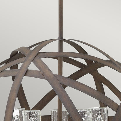 Carson In Vintage Iron Outdoor Chandelier