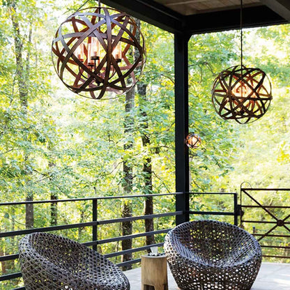 Carson In Vintage Iron Outdoor Chandelier