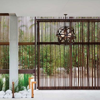 Carson In Vintage Iron Outdoor Chandelier