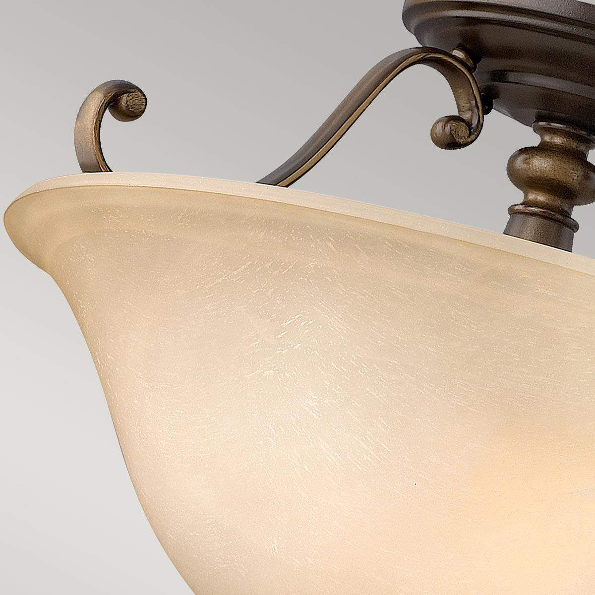 Dunhill Light Semi-Flush in Royal Bronze