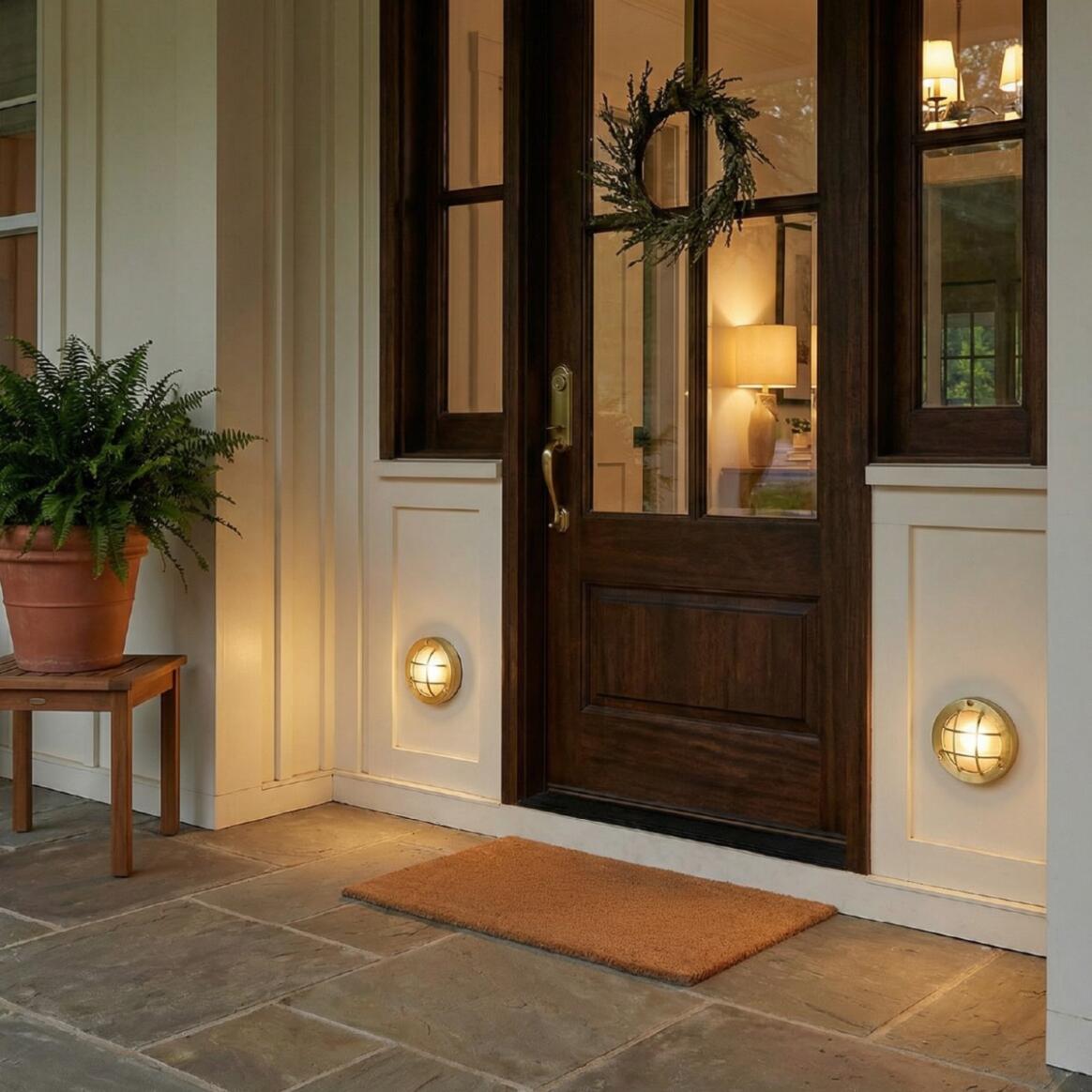 Muara Bulkhead Outdoor Wall Light 14cm