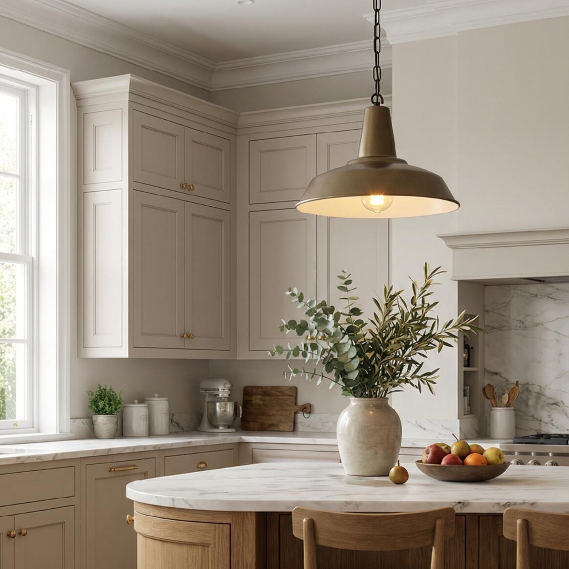 Hex Industrial Factory Pendant Light 30cm