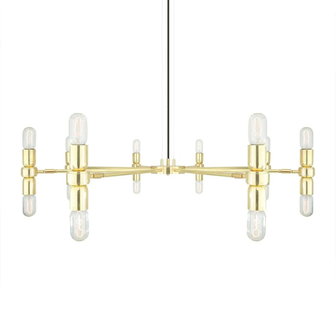 Kendu Modern Adjustable Chandelier, Eight-Arm