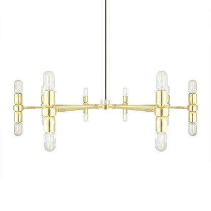 Kendu Modern Adjustable Chandelier, Eight-Arm