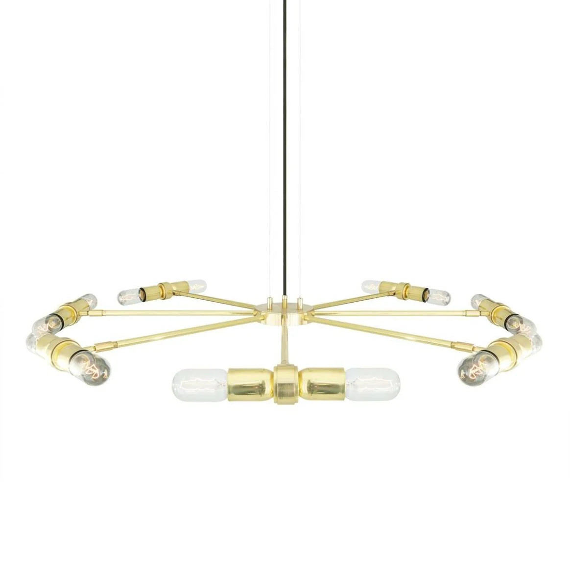 Kendu Modern Adjustable Chandelier, Eight-Arm