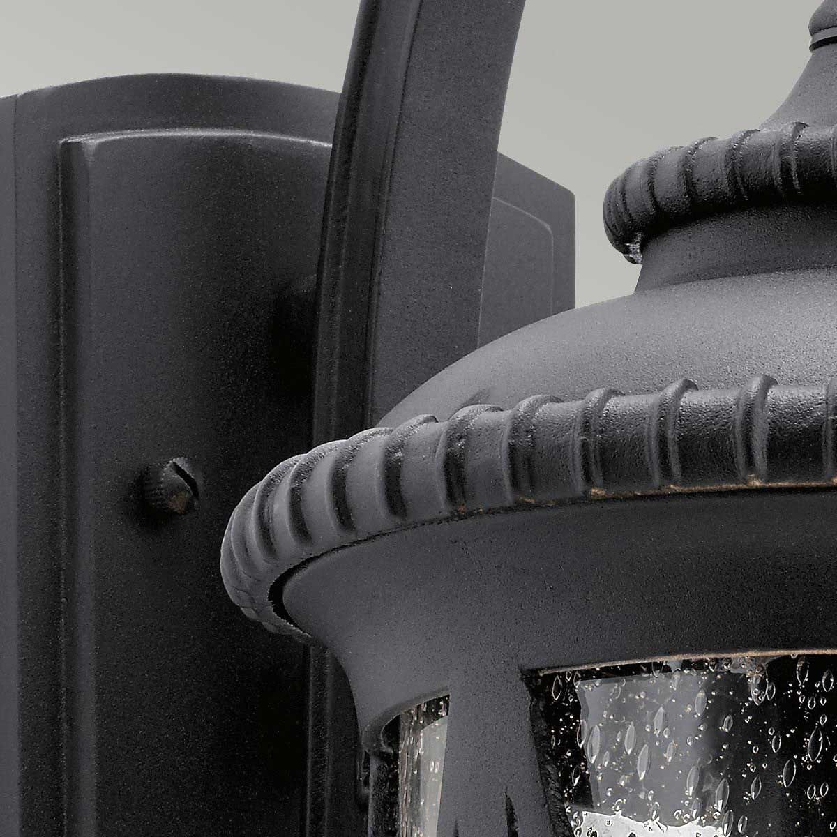 Admirals Cove Light Medium Wall Lantern in Textured Black