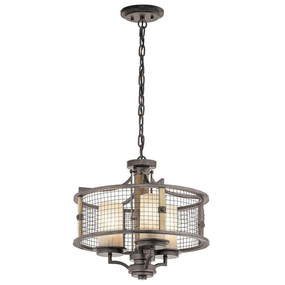 Ahrendale Light Duo Mount Chandelier in Anvil Iron