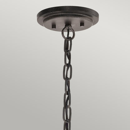 Ahrendale Light Duo Mount Chandelier in Anvil Iron