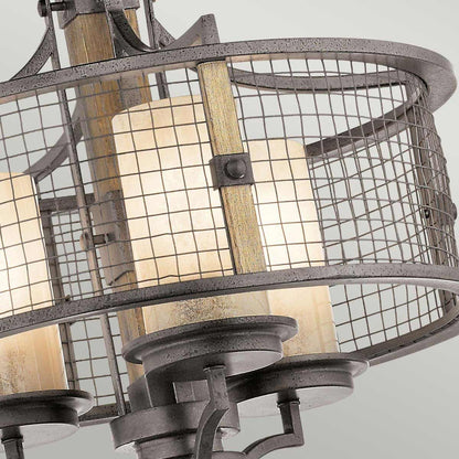 Ahrendale Light Duo Mount Chandelier in Anvil Iron