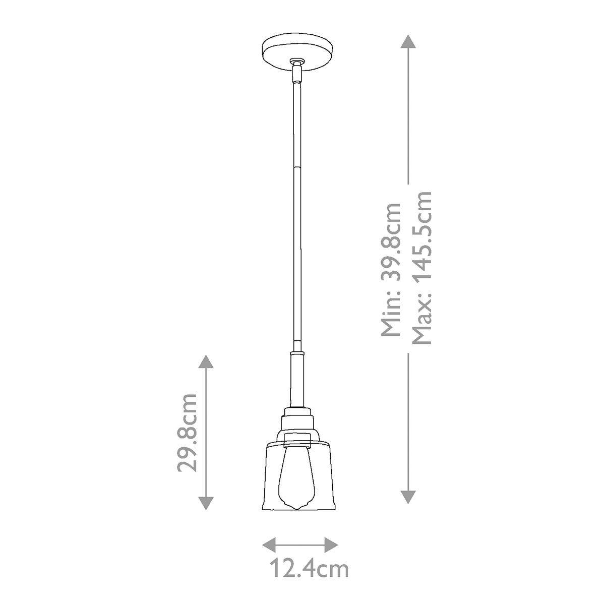 Aivian Light Pendant in Weathered Brass