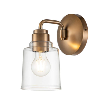 Aivian Light Wall Light in Weathered Brass