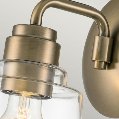 Aivian Light Wall Light in Weathered Brass