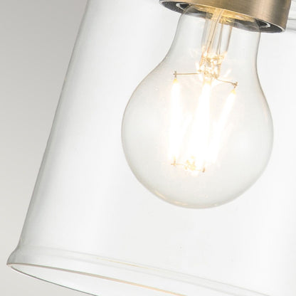 Aivian Light Wall Light in Weathered Brass