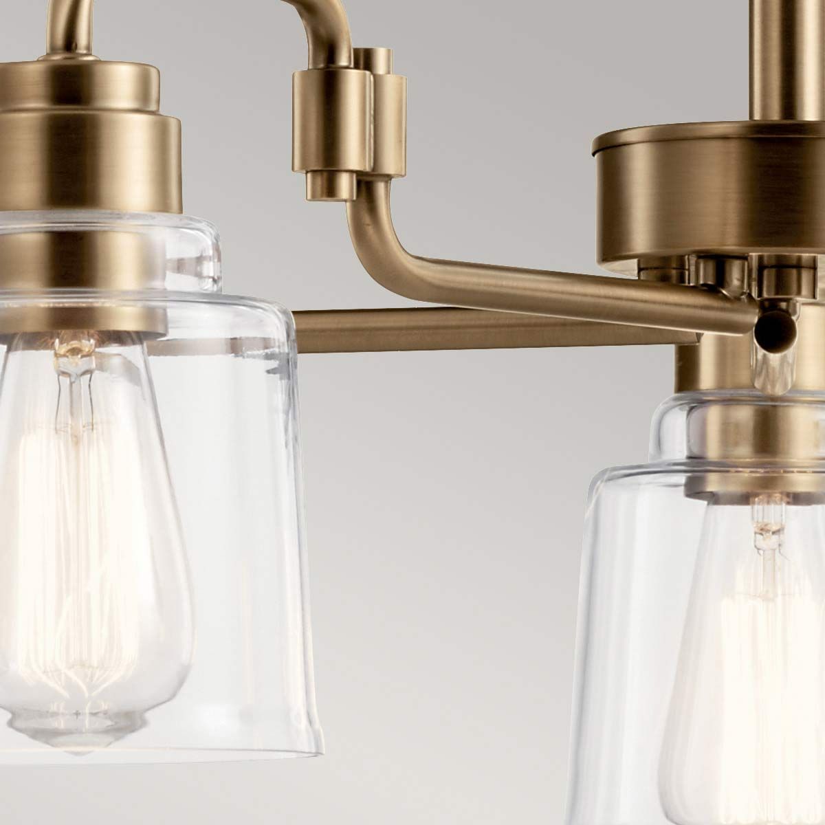 Aivian Light Chandelier in Weathered Brass