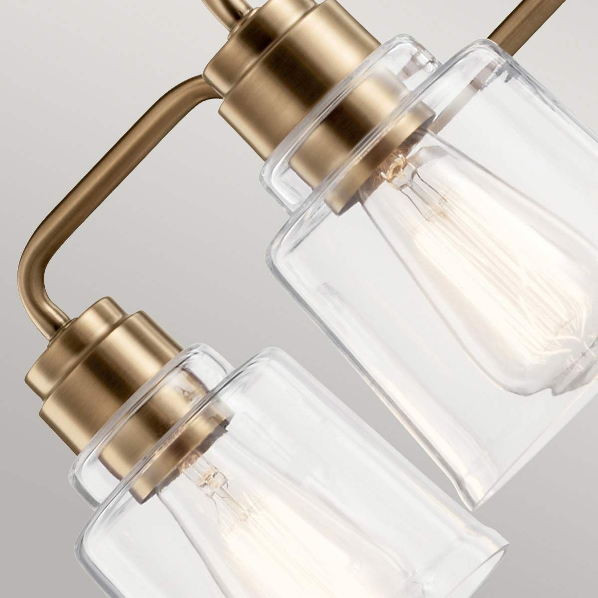 Aivian Light Chandelier in Weathered Brass