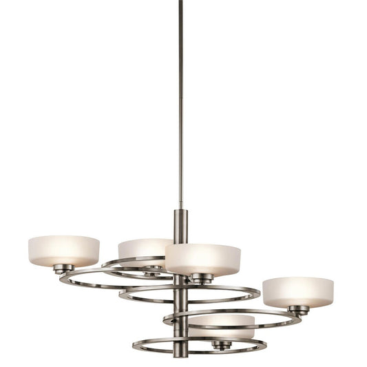 Aleeka Light Chandelier in Classic Pewter