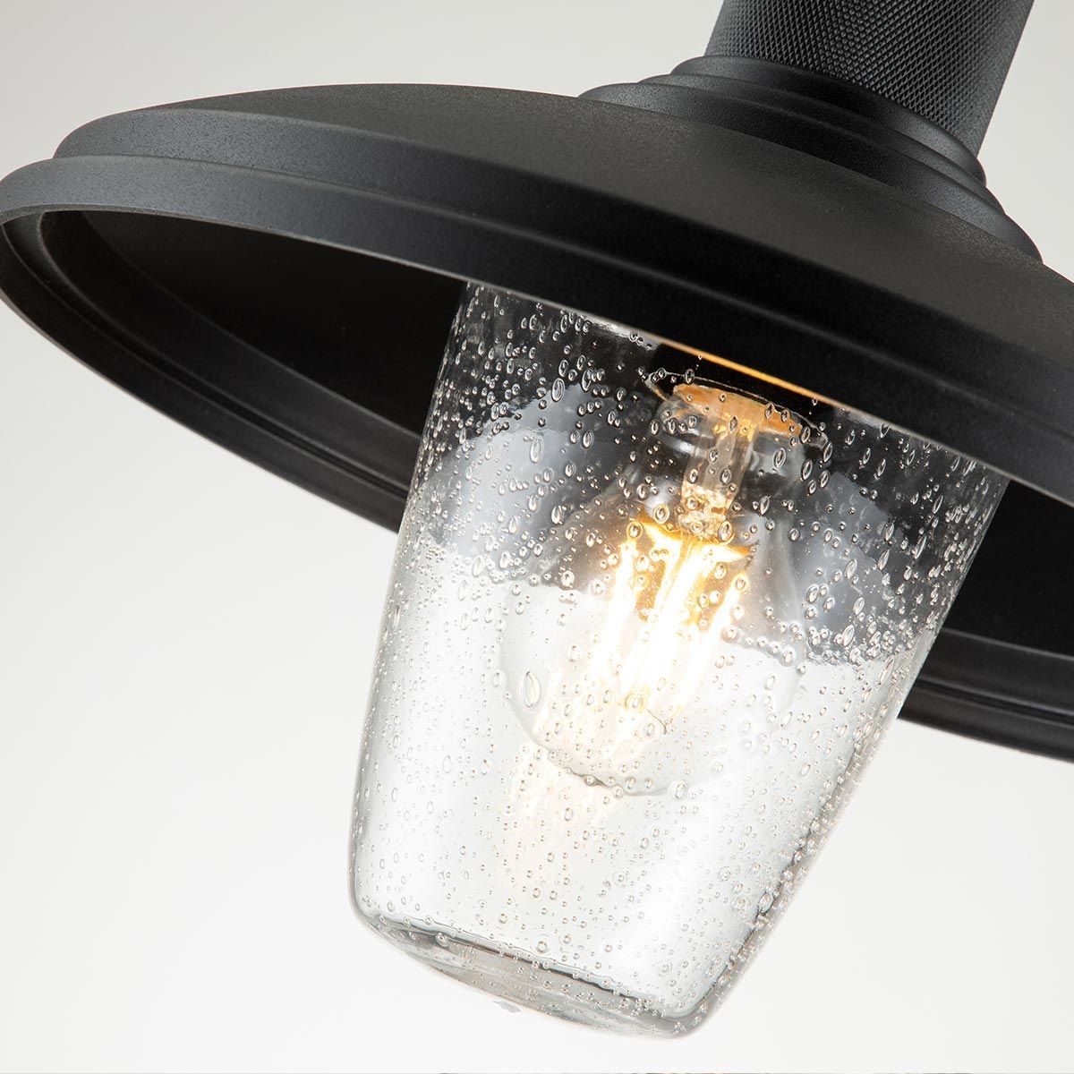 Allenbury Light Medium Wall Lantern in Textured Black