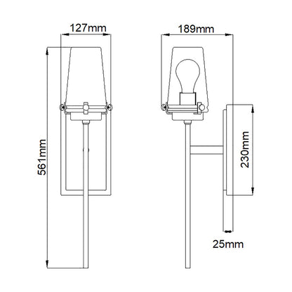 Alton Light Wall Light in Chrome