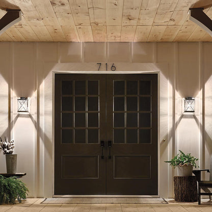 Argyle Light Medium Outdoor Wall Light in Weathered Zinc