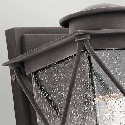 Argyle Light Small Outdoor Wall Light in Weathered Zinc