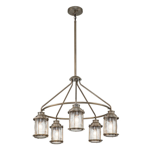 Ashland Bay Light Outdoor Chandelier in Burnished Bronze