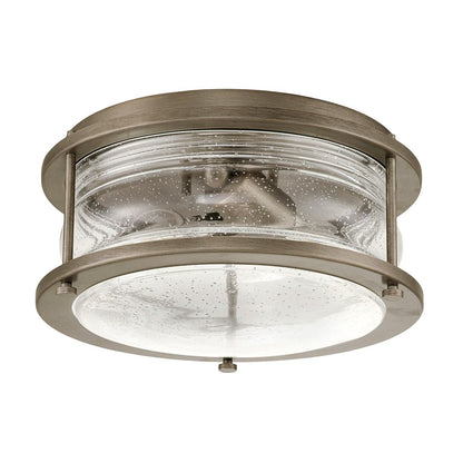 Ashland Bay Light Outdoor Ceiling Flush in Burnished Bronze