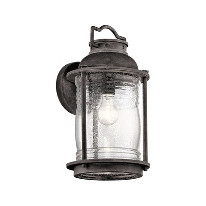Ashland Bay Light Large Wall Lantern in Weathered Zinc