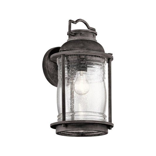 Ashland Bay Light Large Wall Lantern in Weathered Zinc