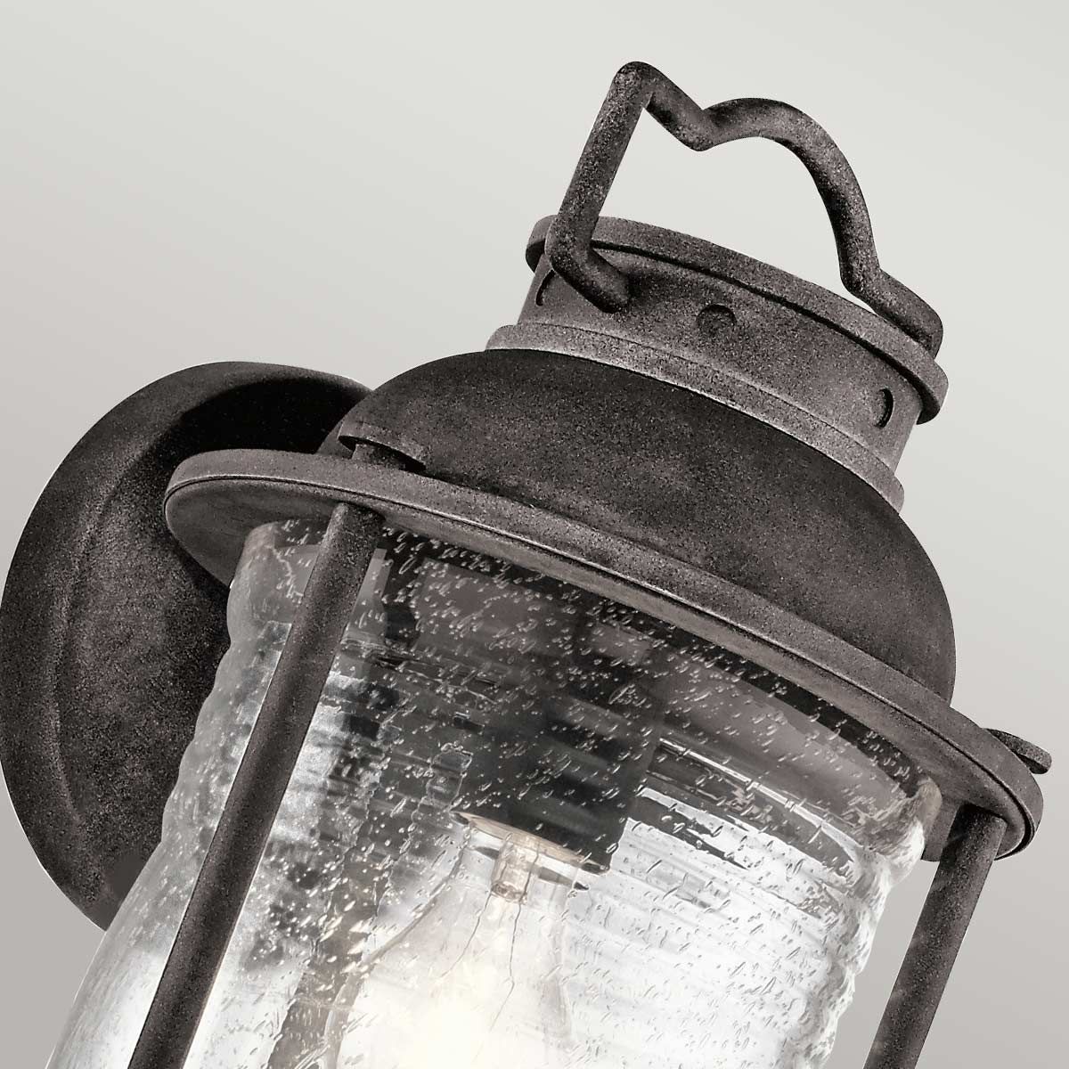 Ashland Bay Light Large Wall Lantern in Weathered Zinc