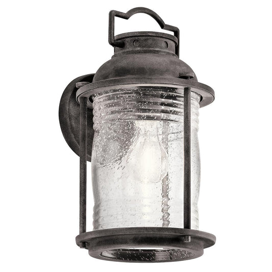 Ashland Bay Light Medium Wall Lantern in Weathered Zinc